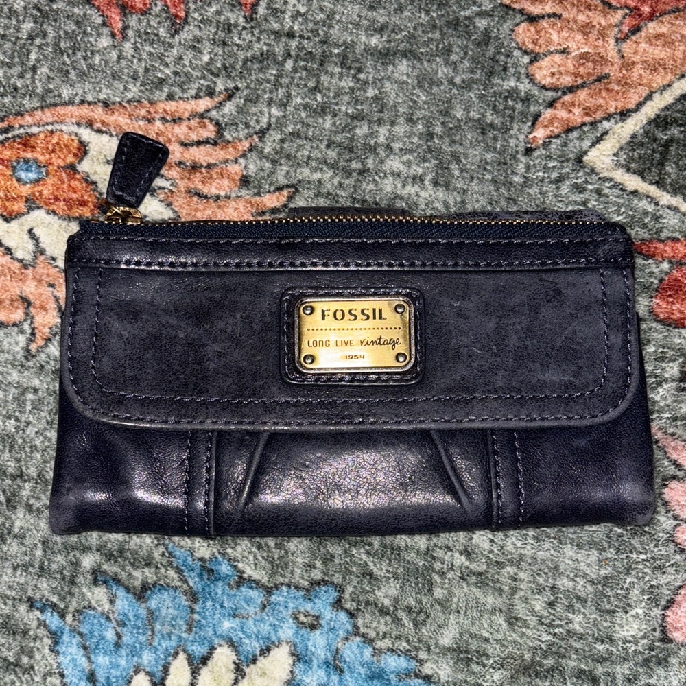 Fossil Dark Blue Women's Wallet